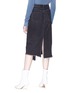 Back View - Click To Enlarge - RAG & BONE - 'Sukato' asymmetric spilt hem denim skirt