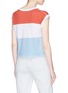 Back View - Click To Enlarge - RAG & BONE - 'Percy' slogan print colourblock cropped muscle T-shirt