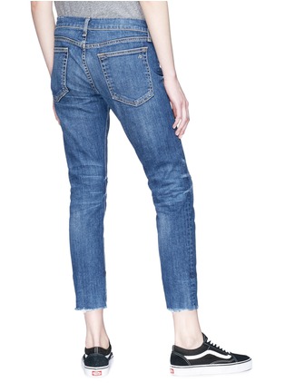 Back View - Click To Enlarge - RAG & BONE - 'Ankle Dre' distressed cropped skinny jeans