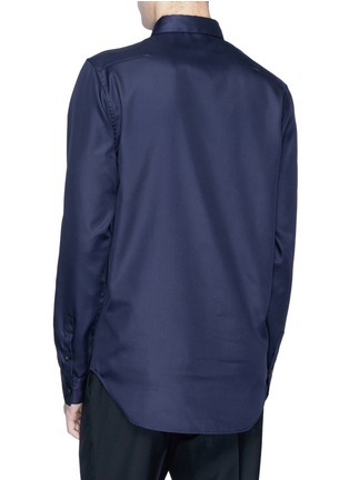 Back View - Click To Enlarge - 8ON8 - Colourblock chest pocket shirt