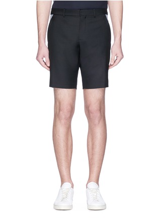 Main View - Click To Enlarge - 8ON8 - Colourblock pocket twill shorts