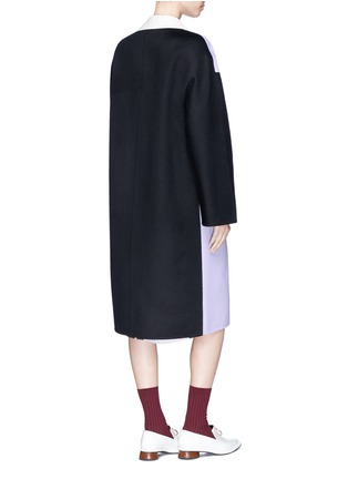 Back View - Click To Enlarge - MARNI - Double face virgin wool blend melton coat