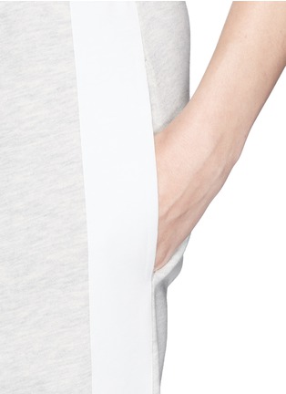 Detail View - Click To Enlarge - MC Q - Tape appliqué cotton terry sweatpants