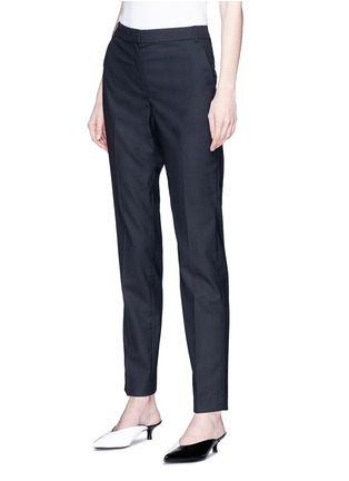 Detail View - Click To Enlarge - TIBI - Harness belted virgin wool suiting pants