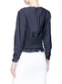 Back View - Click To Enlarge - TIBI - Corset belted cropped top