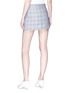 Back View - Click To Enlarge - TIBI - 'Cooper' wool-silk houndstooth check plaid mini skirt