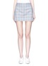 Main View - Click To Enlarge - TIBI - 'Cooper' wool-silk houndstooth check plaid mini skirt