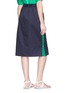 Back View - Click To Enlarge - TIBI - Snap button outseam skirt