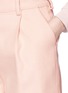 Detail View - Click To Enlarge - MC Q - Pleat wool felt tuxedo shorts