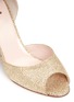 Detail View - Click To Enlarge - KATE SPADE - 'Sage' glitter peep toe d'Orsay pumps