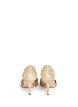 Back View - Click To Enlarge - KATE SPADE - 'Sage' glitter peep toe d'Orsay pumps