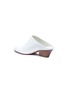 Detail View - Click To Enlarge - VINCE - 'Vigo' angled heel leather mules