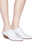 Figure View - Click To Enlarge - VINCE - 'Vigo' angled heel leather mules