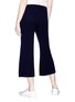 Back View - Click To Enlarge - VINCE - Drawstring wool-cashmere knit culottes