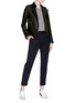 Figure View - Click To Enlarge - VINCE - Roll cuff drawstring crepe jogging pants