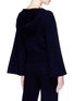Back View - Click To Enlarge - VINCE - Drawstring cuff wool-cashmere knit hoodie