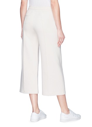 Back View - Click To Enlarge - VINCE - Pintucked jersey culottes