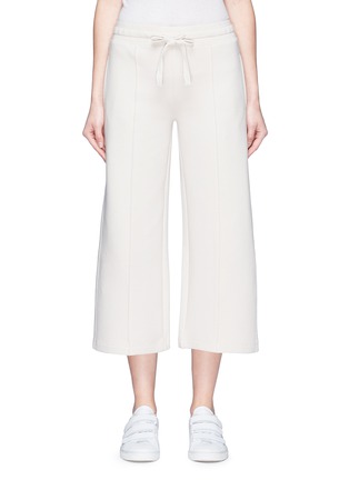 Main View - Click To Enlarge - VINCE - Pintucked jersey culottes