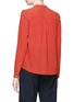 Back View - Click To Enlarge - VINCE - Silk crepe utility blouse