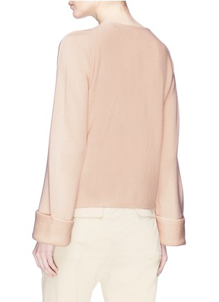 Back View - Click To Enlarge - VINCE - Twist seam wool-cashmere sweater