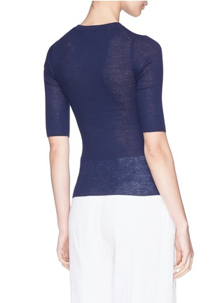 Back View - Click To Enlarge - VINCE - Wool rib knit top