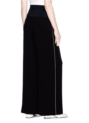 Back View - Click To Enlarge - ELIZABETH AND JAMES - 'Ansley' stripe outseam crepe wide leg pants
