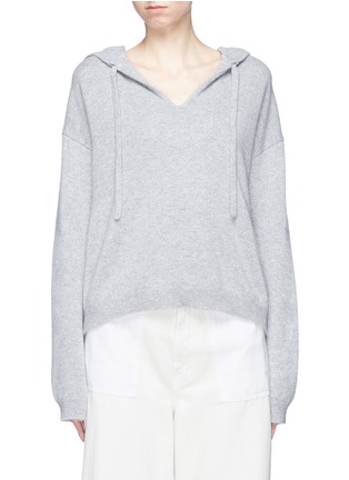 Main View - Click To Enlarge - ELIZABETH AND JAMES - 'Margot' cashmere knit hoodie