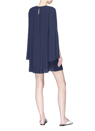 Figure View - Click To Enlarge - ELIZABETH AND JAMES - 'Violetta' pleated georgette mini dress