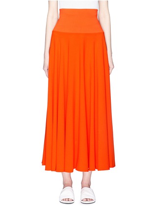 Main View - Click To Enlarge - ELIZABETH AND JAMES - 'Frances' wide waistband crepe maxi skirt