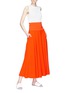 Figure View - Click To Enlarge - ELIZABETH AND JAMES - 'Frances' wide waistband crepe maxi skirt