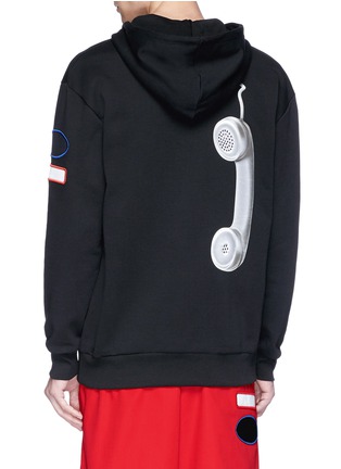  - ACNE STUDIOS - 'Fog' hanging phone patch unisex hoodie
