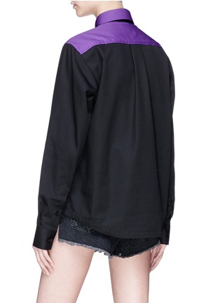 Back View - Click To Enlarge - ACNE STUDIOS - 'Seattle' key patch unisex shirt