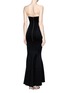 Back View - Click To Enlarge - COMME MOI - Strapless scuba jersey fishtail gown