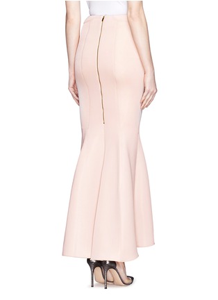 Back View - Click To Enlarge - COMME MOI - Scuba jersey fishtail maxi skirt