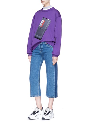 Detail View - Click To Enlarge - ACNE STUDIOS - 'Flames' tape recorder patch unisex sweatshirt