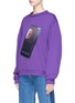 Front View - Click To Enlarge - ACNE STUDIOS - 'Flames' tape recorder patch unisex sweatshirt