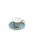 Main View - Click To Enlarge - RICHARD BRENDON - Superstripe Warp teacup and saucer set – Turquoise