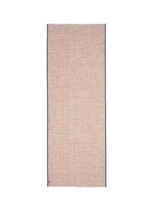 Main View - Click To Enlarge - JANAVI - 'Classic Plain' selvedge wool-silk scarf