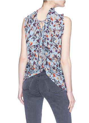 Back View - Click To Enlarge - CHLOÉ - Floral print sleeveless top