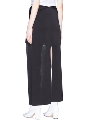 Back View - Click To Enlarge - CHLOÉ - Sleeve tie split high-low skirt