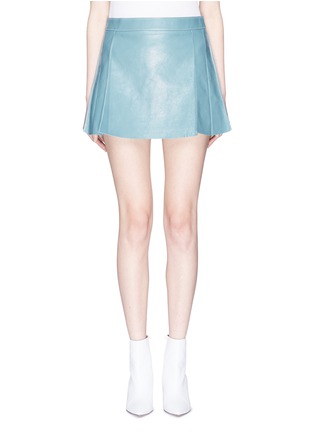 Main View - Click To Enlarge - CHLOÉ - Pleated lambskin leather skirt