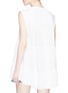 Back View - Click To Enlarge - CHLOÉ - Tiered silk sleeveless top