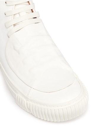 Detail View - Click To Enlarge - BOTH - Rubber patch horse leather high top sneakers
