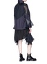 Back View - Click To Enlarge - SACAI - Mix print two-in-one jacket dress