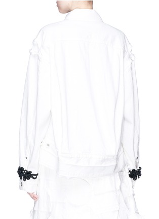 Back View - Click To Enlarge - SACAI - Oriental knot denim jacket