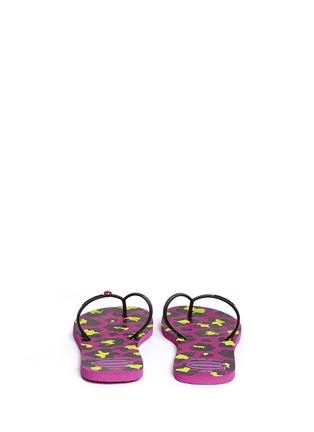 Back View - Click To Enlarge - HAVAIANAS - 'Flat Style' leopard print flip flops