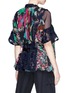 Back View - Click To Enlarge - SACAI - Belted floral print panelled blouse