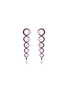 Main View - Click To Enlarge - FERRARI FIRENZE - Diamond ruby hoop link drop earrings