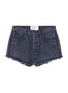Main View - Click To Enlarge - SANDRINE ROSE - 'The Doll' zip outseam denim shorts