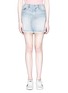 Main View - Click To Enlarge - SANDRINE ROSE - 'The Minnie' zip outseam mini denim skirt